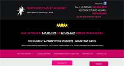 Desktop Screenshot of northwestballetacademy.com